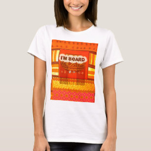 Gouden Rood Afrikaanse Traditionele Kleuren Plezie T-shirt