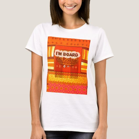 Gouden Rood Afrikaanse Traditionele Kleuren Plezie T-shirt (Voorkant)