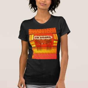 Gouden Rood Afrikaanse Traditionele Kleuren Plezie T-shirt