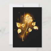 Gouden roos ( goud roos ) bedankkaart (Voorkant)