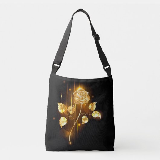 Gouden roos ( goud roos ) crossbody tas (Voorkant)
