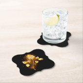 Gouden roos ( goud roos ) kartonnen onderzetters (Insitu)