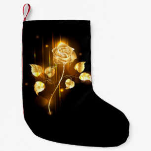 Gouden roos ( goud roos ) kleine kerstsok