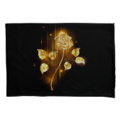 Gouden roos ( goud roos ) kussensloop (Voorkant-Links)