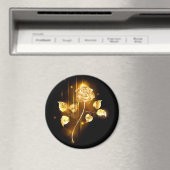 Gouden roos ( goud roos ) magneet (Insitu (Vaatwasser))