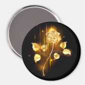 Gouden roos ( goud roos ) magneet (Voorkant / Achterkant)