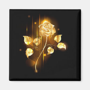 Gouden roos ( goud roos ) magneet