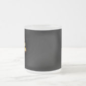 Gouden roos ( goud roos ) matglas koffiemok (Center)