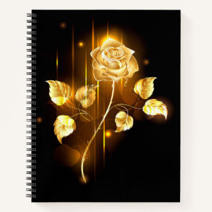 Gouden roos ( goud roos ) notitieboek