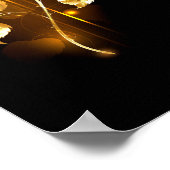 Gouden roos ( goud roos ) poster (Hoek)