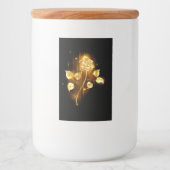 Gouden roos ( goud roos ) voedselcontainer etiket (Voorkant)