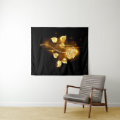 Gouden roos ( goud roos ) wandkleed (In Situ (horizontaal))