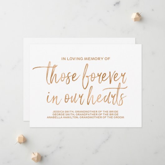 Gouden Roos Herdenkingsbord | Stijlvolle Letters Aankondiging (Voorkant / Achterkant in situ)