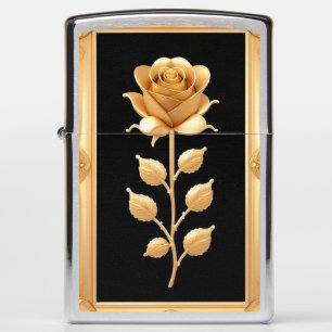Gouden Roos Met Elegante Sierdetails