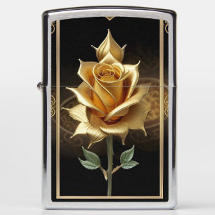Gouden Roos Met Elegante Sierdetails