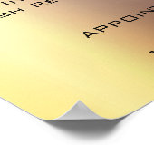 Gouden Roos perzik make-up artiest Eyes Lashes Pri Poster (Hoek)