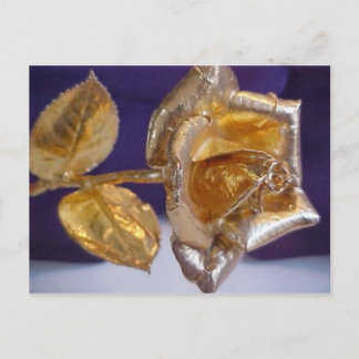 Gouden roos - voor altijd liefde briefkaart