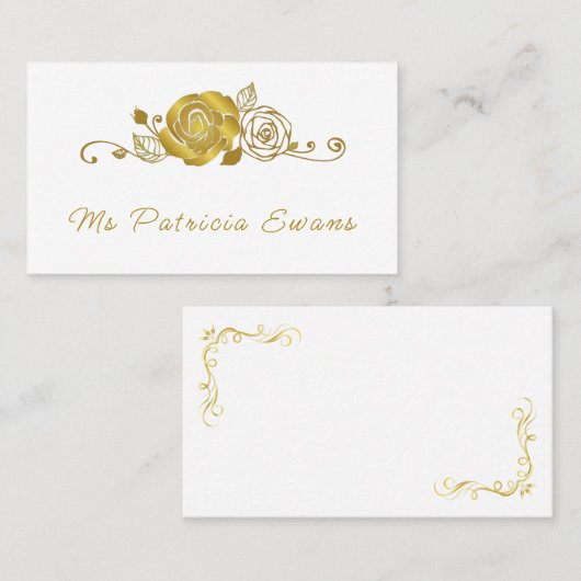 Gouden Roos wervelingen verlaat bruiloft Plaatskaartje (Voorkant / Achterkant)