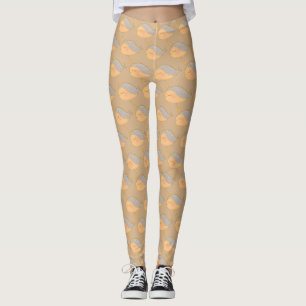 Gouden Roze Glitter Narwal Eenhoorn van de Zee Leggings