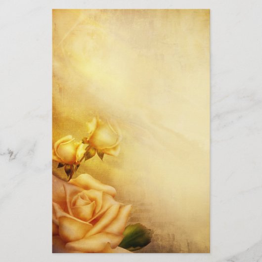  gouden rozen briefpapier (Voorkant)