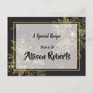 Gouden Rozen Bruidsdouche Recept Briefkaart