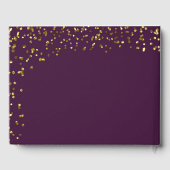 Gouden rozen, confetti 50ste bruiloft Jubileum Gastenboek (Achterkant)