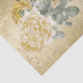  gouden rozen Floral met Damask Tissuepapier (Detail)