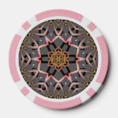 Gouden Rozet Poker Chips (Achterkant)
