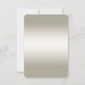 Gouden  RSVP-kaart RSVP Kaartje (Achterkant)