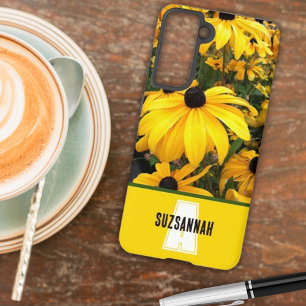 Gouden Rudbeckia Black Eyed Susan Bloemen Samsung Galaxy Hoesje