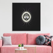 Gouden Ruimte Canvas Afdruk (Insitu (Woonkamer))