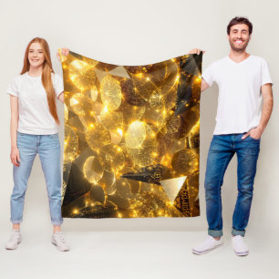 gouden runemunten fleece deken