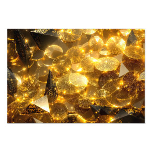 gouden runemunten foto afdruk