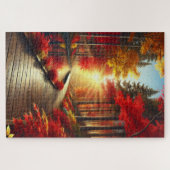 Gouden rust: een herfstpuzzel legpuzzel (Horizontaal)