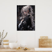 Gouden rust: schoonheid van de oosterse anime poster (Keuken)