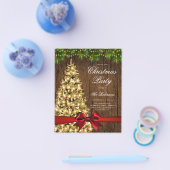 Gouden rustieke kerstboom nodigen programma uit Me Flyer (Enkel)