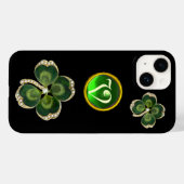 Gouden Saint Patrick Shamrock Jewel, Parels Monogr Case-Mate iPhone Case (Achterkant (horizontaal))