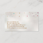 Gouden Sakura Boom - Kleurrijke bloesem Visitekaartje (Achterkant)