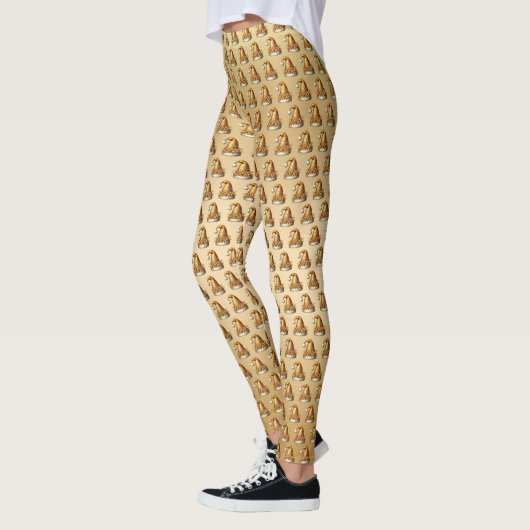 Gouden Santa Hat Holiday Legging (Links)
