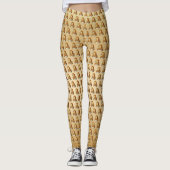 Gouden Santa Hat Holiday Legging (Voorkant)