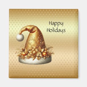 Gouden Santa Hat Vakantiemagnet Magneet