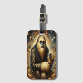 Gouden Sasquatch Kosmische Sip Bagagelabel (Voorkant (verticaal))