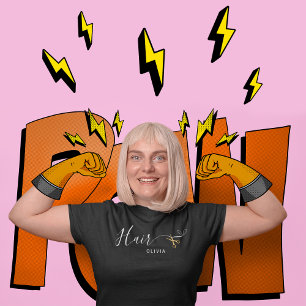 Gouden Schaar Blush Roze Haar Dresser Haarstylist T-shirt