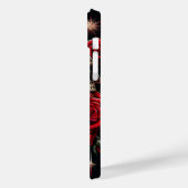 Gouden schedels & rode rozen schitteren gotische g Case-Mate iPhone case (Achterkant / Links)