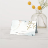 Gouden Schemerblauwe Strand Zeester Bruidsdouche (Voorkant)