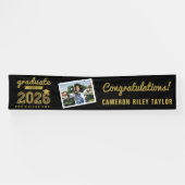 Gouden schetsklas van 2026 foto gefeliciteerd afge spandoek (Horizontaal)