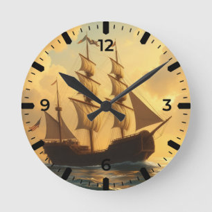 Gouden Schip Ronde Klok