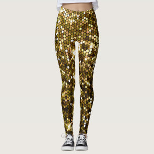 Gouden schittering: glinsterende achtergrond. leggings