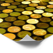 Gouden schittering: glinsterende achtergrond. poster (Hoek)