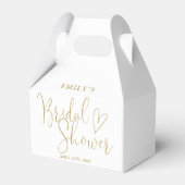 Gouden Schrift Calligrafie Bruidsfeest Bedankdoosjes (Voorkant Zijde)